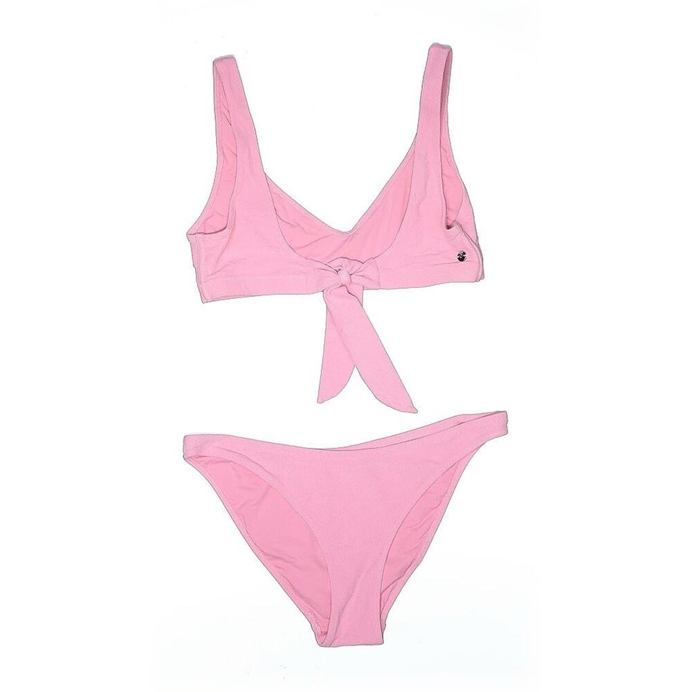 Understatement Pink Scoop Bikini Top And Bottoms Set Candy Pink M - Picture 3 of 5